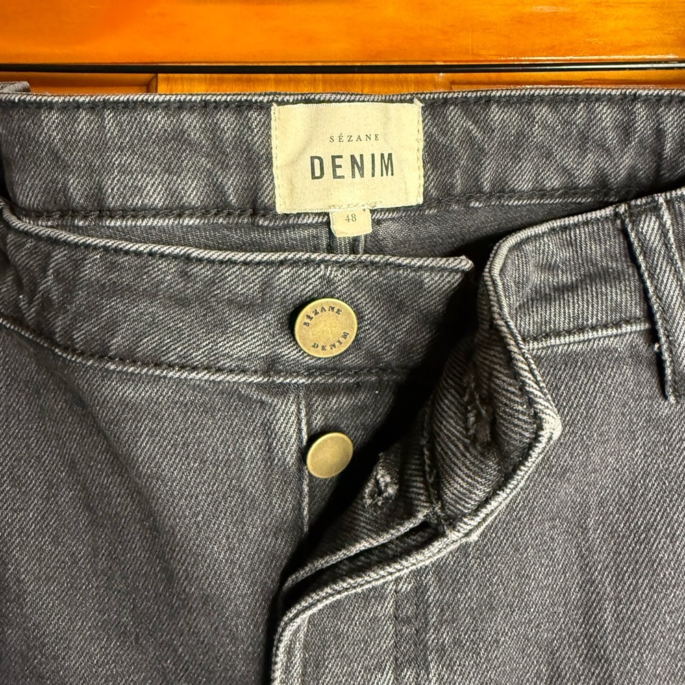 Sézane Brut Sexy Middle Grey Jeans Size 48 / US 16